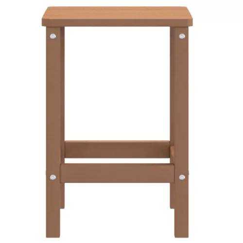  barna HDPE kerti Adirondack asztal 38 x 38 x 46 cm