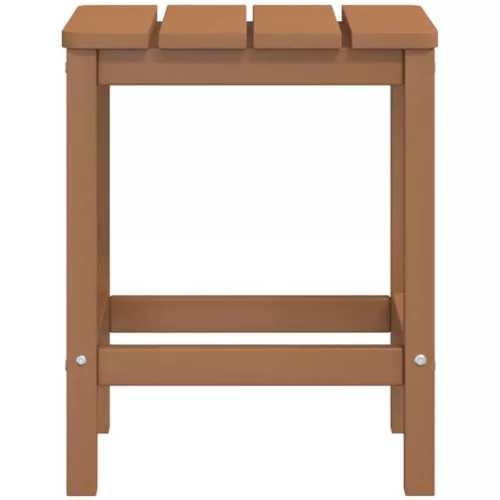  barna HDPE kerti Adirondack asztal 38 x 38 x 46 cm