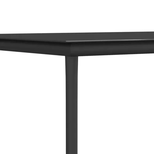  5 részes polyrattan és acél kerti étkezőgarnitúra