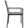  4 db fekete polyrattan kerti szék párnával 56x62,5x89 cm