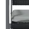  4 db fekete polyrattan kerti szék párnával 56x62,5x89 cm