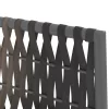  4 db barna polyrattan kerti szék párnával 54x61x83 cm