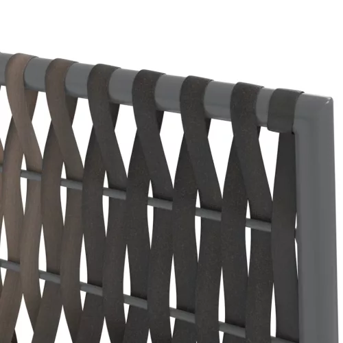  4 db barna polyrattan kerti szék párnával 54x61x83 cm