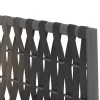  6 db barna polyrattan kerti szék párnával 54x61x83 cm
