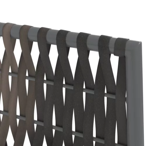  6 db barna polyrattan kerti szék párnával 54x61x83 cm