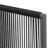  4 db fekete polyrattan kerti szék párnával 54x60,5x83,5 cm