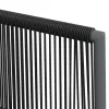  6 db fekete polyrattan kerti szék párnával 54x60,5x83,5 cm