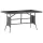  szürke polyrattan kerti asztal 140 x 80 x 74 cm