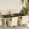  Asztallap 4 pcs Fekete edzett üveg