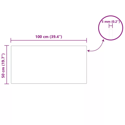  Asztallap 4 pcs Fekete edzett üveg