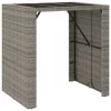  5 részes szürke polyrattan kerti bárszett