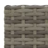  5 részes szürke polyrattan kerti bárszett