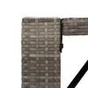 5 részes szürke polyrattan kerti bárszett
