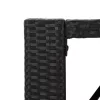  9 részes fekete polyrattan kerti bárszett