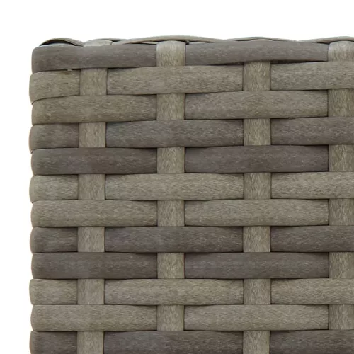  9 részes szürke polyrattan kerti bárszett