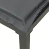  3 részes fekete szürke polyrattan kerti ülőgarnitúra
