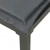  8 részes fekete-szürke polyrattan kerti társalgógarnitúra