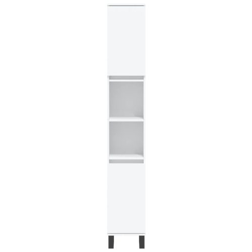  3 részes fehér szerelt fa fürdőszobaszekrény-szett