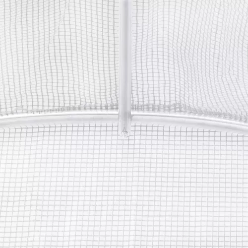  fehér acélvázas melegház 40 m² 20x2x2 m