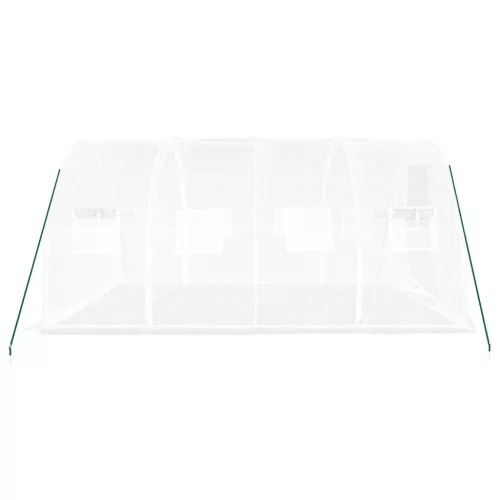  fehér acélvázas melegház 12 m² 4 x 3 x 2 m