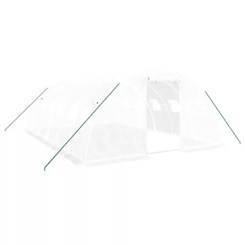  fehér acélvázas melegház 24 m² 6x4x2 m