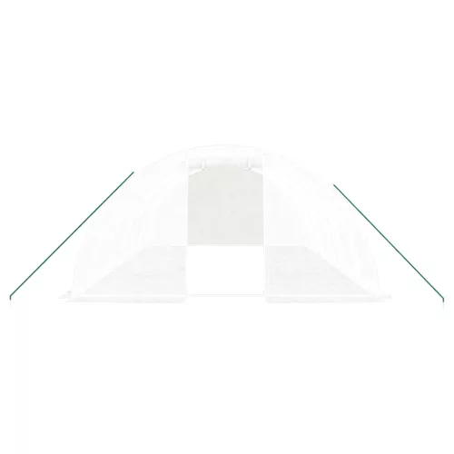  fehér acélvázas melegház 24 m² 6x4x2 m