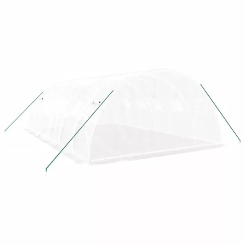  fehér acélvázas melegház 24 m² 6x4x2 m