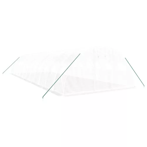  fehér acélvázas melegház 48 m² 12 x 4 x 2 m