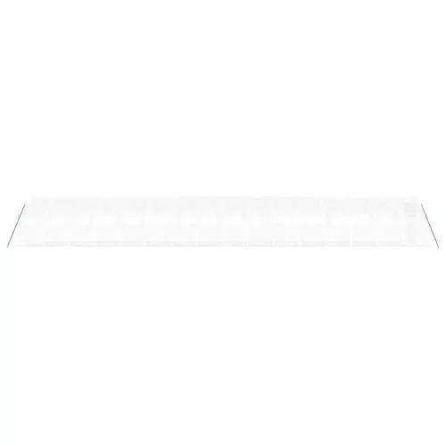  fehér acélvázas melegház 64 m² 16 x 4 x 2 m