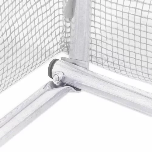  fehér acélvázas melegház 36 m² 6 x 6 x 2,85 m