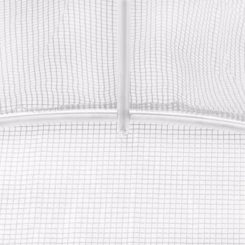  fehér acélvázas melegház 36 m² 6 x 6 x 2,85 m