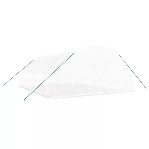  fehér acélvázas melegház 48 m² 8 x 6 x 2,85 m