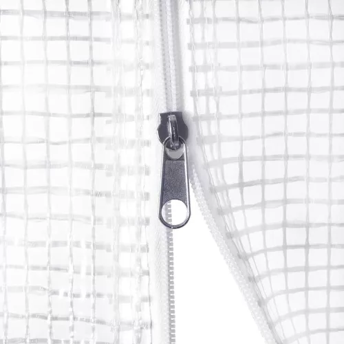  fehér acélvázas melegház 96 m² 16 x 6 x 2,85 m