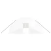  fehér acélvázas melegház 108 m² 18x6x2,85 m