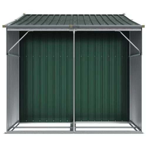  zöld horganyzott acél kerti fészer 277 x 192,5 x 179 cm