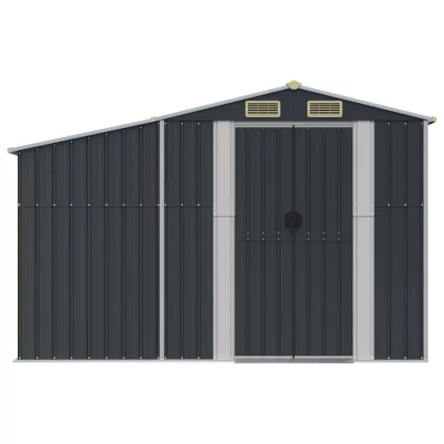  antracitszürke horganyzott acél kerti fészer 277x192,5x179 cm