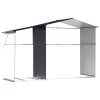  antracitszürke horganyzott acél kerti fészer 277x192,5x179 cm