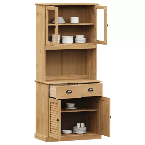  VIGO tömör fenyőfa magasszekrény 78x40x175 cm