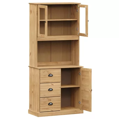  VIGO tömör fenyőfa magasszekrény 78x40x175 cm