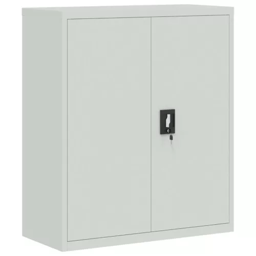  világosszürke acél irattartó szekrény 90x40x145 cm