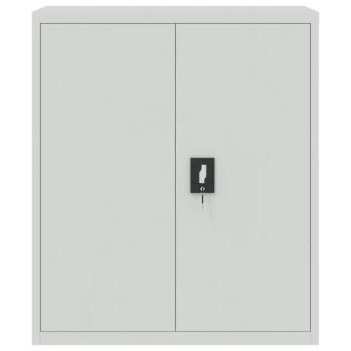 világosszürke acél irattartó szekrény 90x40x145 cm