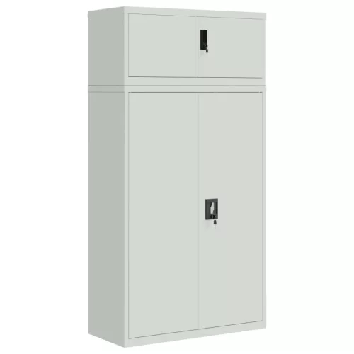  világosszürke acél irattartó szekrény 90x40x180 cm