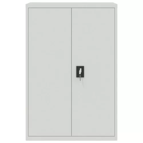  világosszürke acél irattartó szekrény 90x40x180 cm