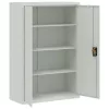  világosszürke acél irattartó szekrény 90x40x180 cm