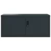 antracitszürke acél irattartó szekrény 90 x 40 x 130 cm