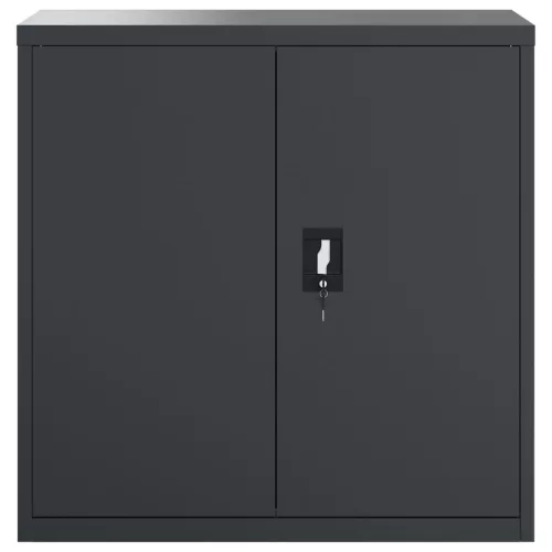  antracitszürke acél irattartó szekrény 90 x 40 x 130 cm