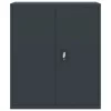  antracitszürke acél irattartó szekrény 90x40x145 cm
