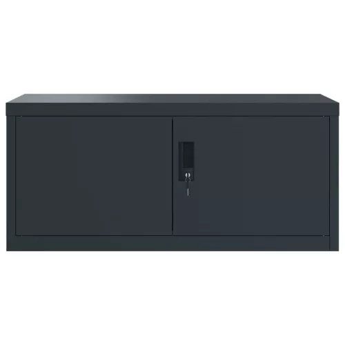  antracitszürke acél irattartó szekrény 90 x 40 x 180 cm