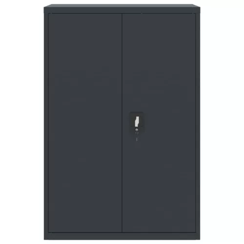  antracitszürke acél irattartó szekrény 90 x 40 x 180 cm