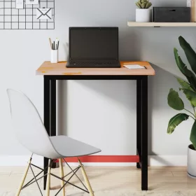  tömör bükkfa és fém munkaasztallap 80x55x81,5 cm